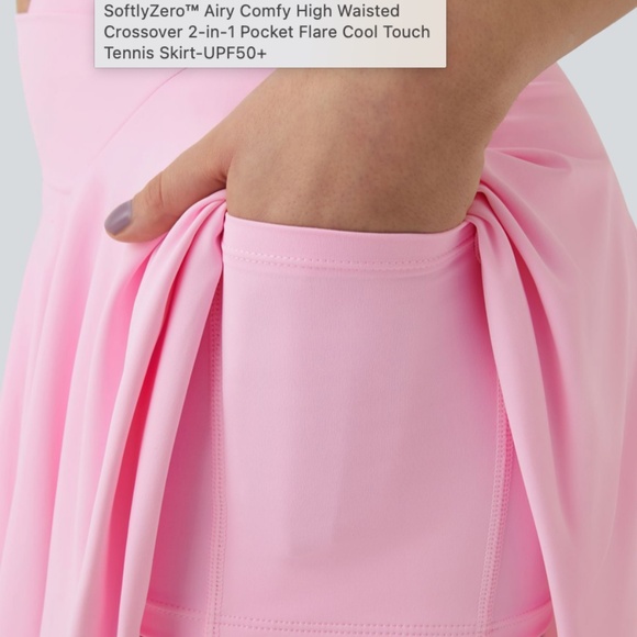 SoftlyZero™ Airy Comfy High Waisted Crossover 2-in-1 Pocket Flare Cool Touch - Picture 4 of 4